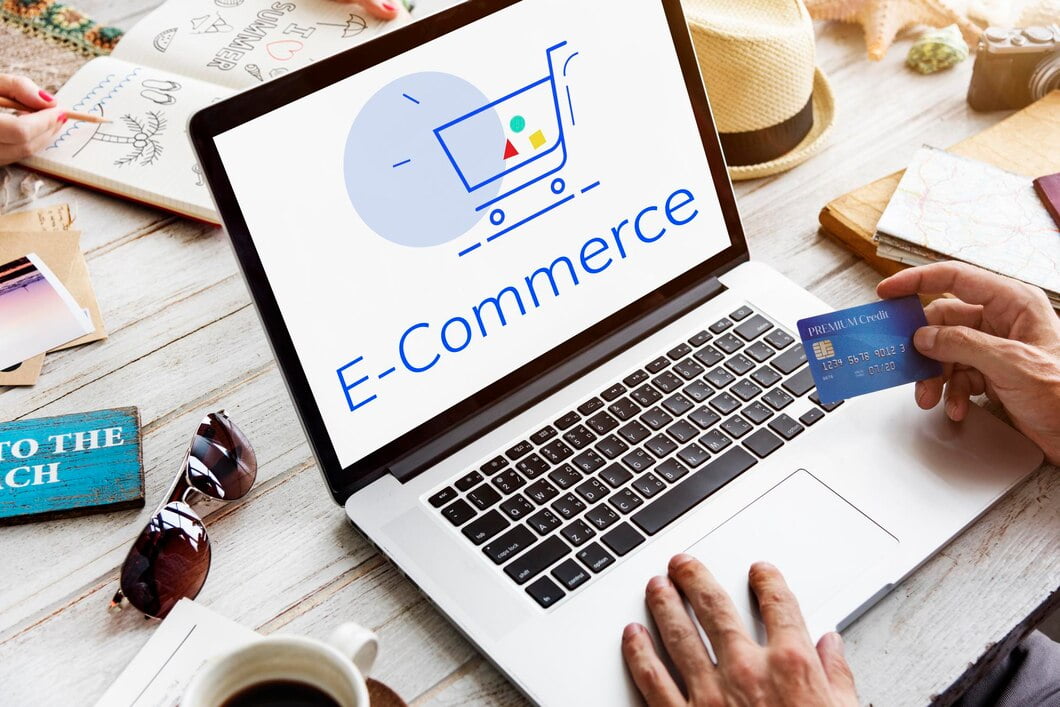 Mostrando gráfico de sinalização de carrinho de compras online