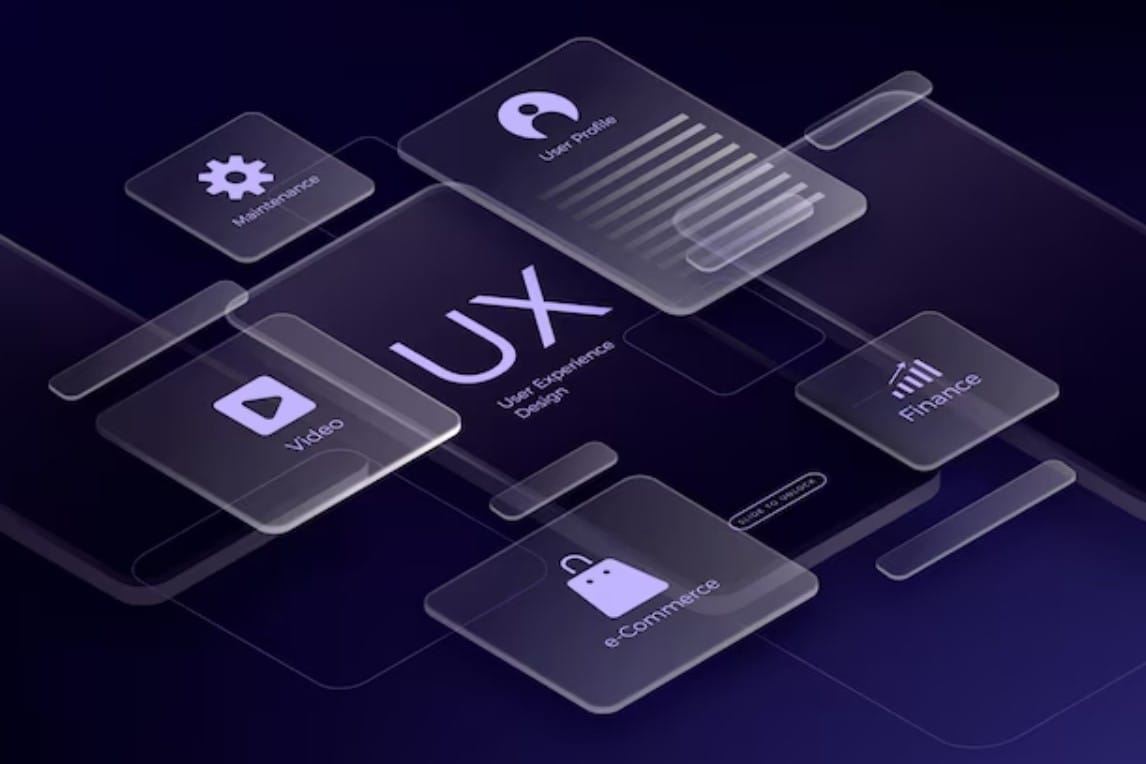 Fundo de elementos gradiente ui ux
