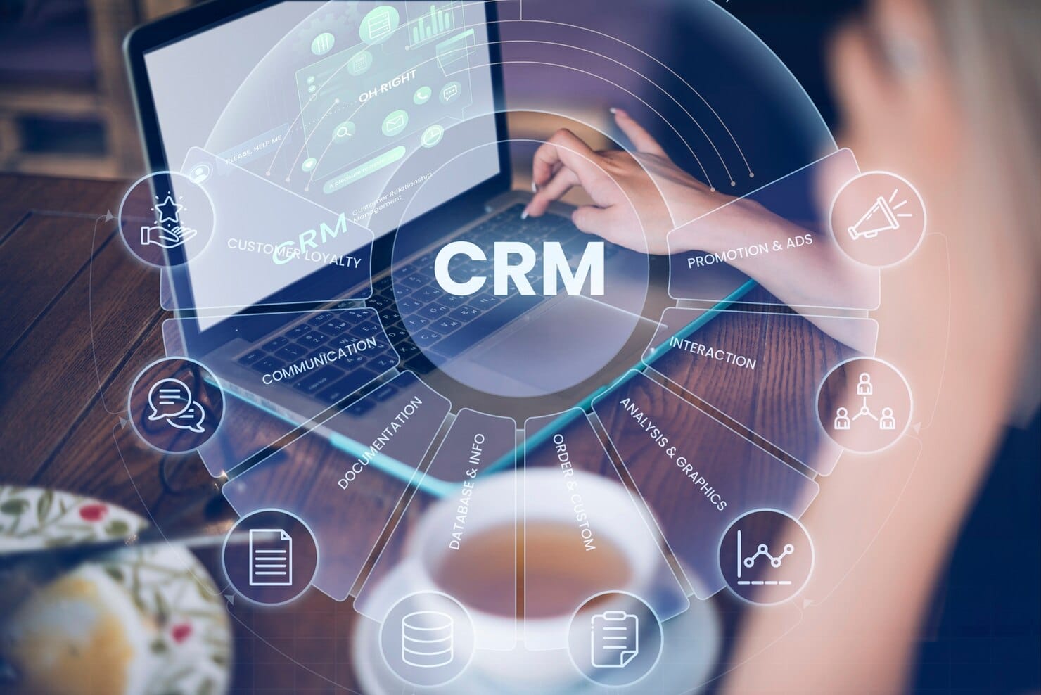 Conceito de gestão de relacionamento com o cliente
