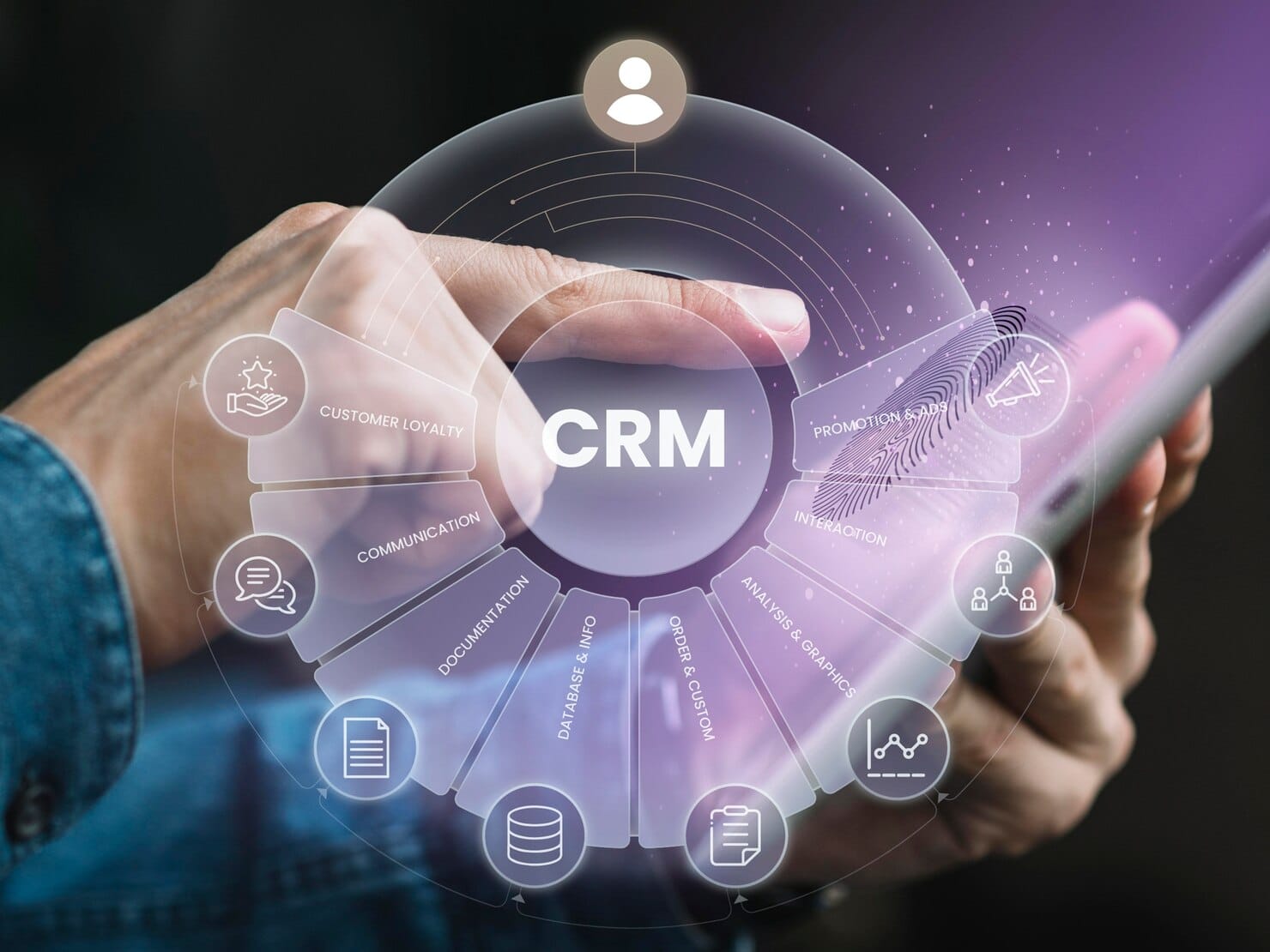 Conceito de gestão de relacionamento com o cliente
