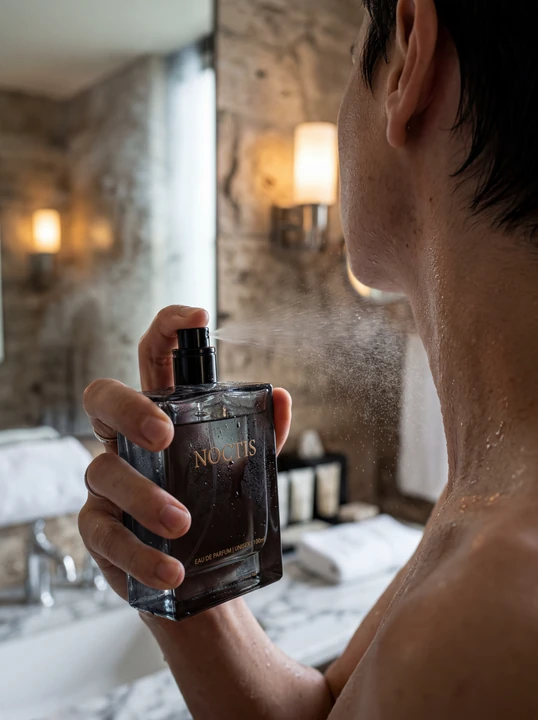 Perfume em ambiente de luxo