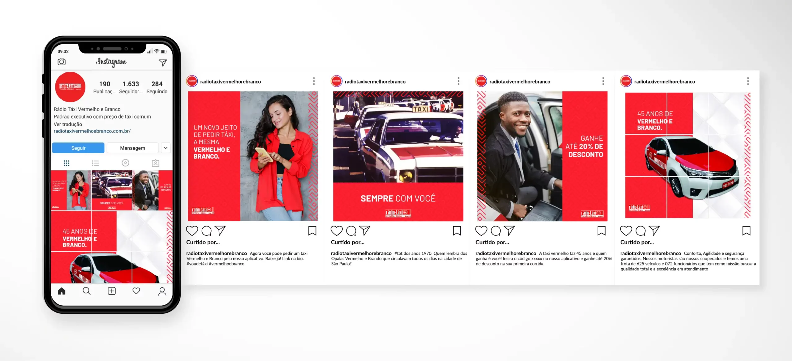 Rádio Táxi Vermelho e Branco 6 Agência de Marketing e Publicidade - CMLO