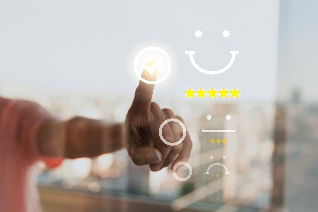 Colagem do conceito de experiência do cliente