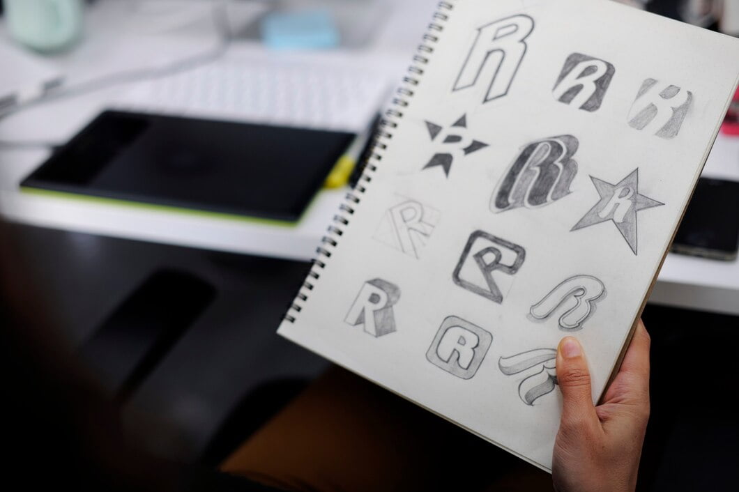 5 rebrandings que deram errado Caderno de exploração de mão com Drew Brand Logo Design criativo idéias