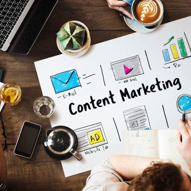 Ícones de marketing de mídia de estratégia online