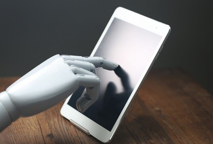 Tableta de operações robóticas AI
