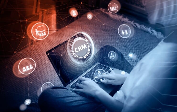 Automação de CRM (Customer Relationship Management) Conceito de gestão de relacionamento com o cliente