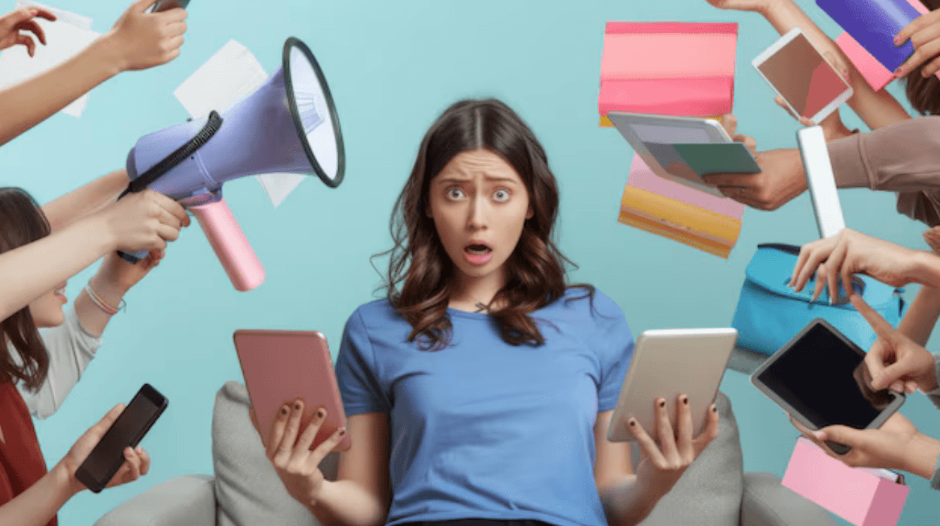 Economia da Atenção: Desafios e Oportunidades para as Marcas 1 A mulher sobrecarregada no trabalho