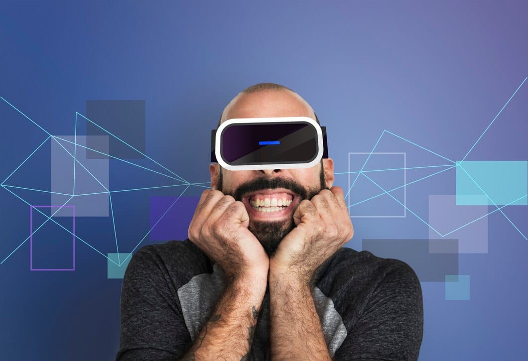 Conceito de gadget de simulação de inovação tecnológica