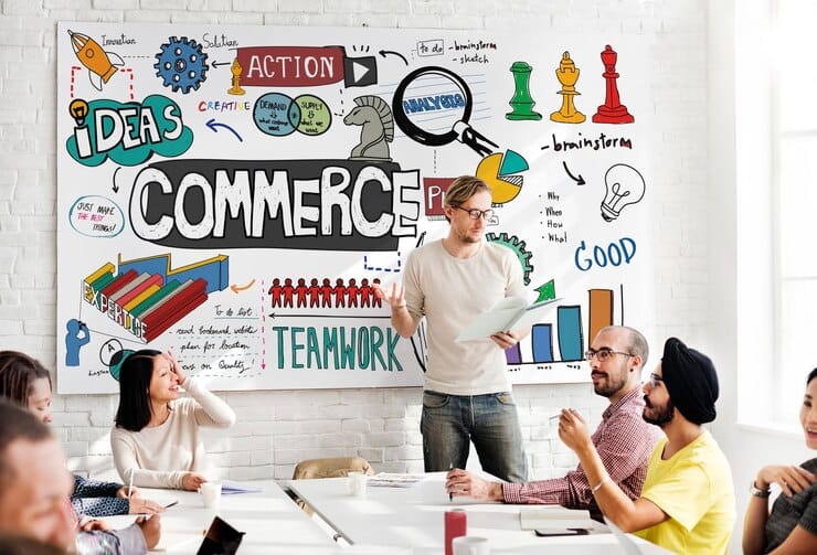 Como Transformar Ações de Marketing em Vendas Conceito financeiro de estratégia de marketing comercial de comércio