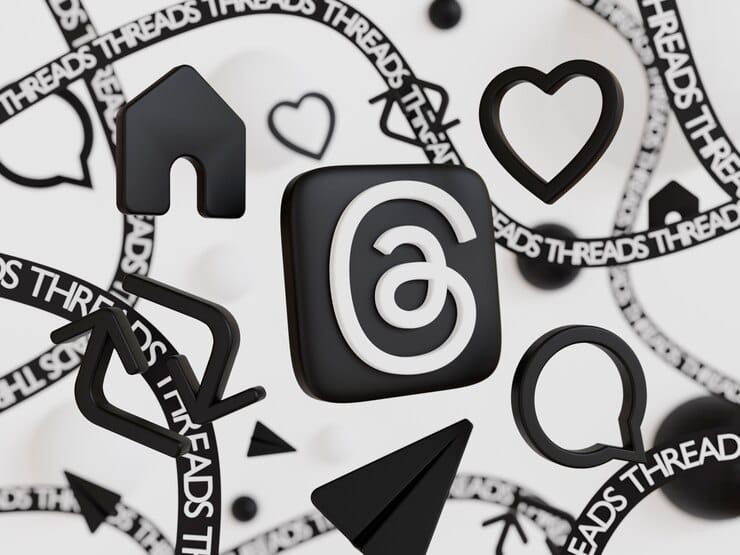 O Que Você Precisa Saber sobre o Threads do Instagram Renderização de ícones de mídia social