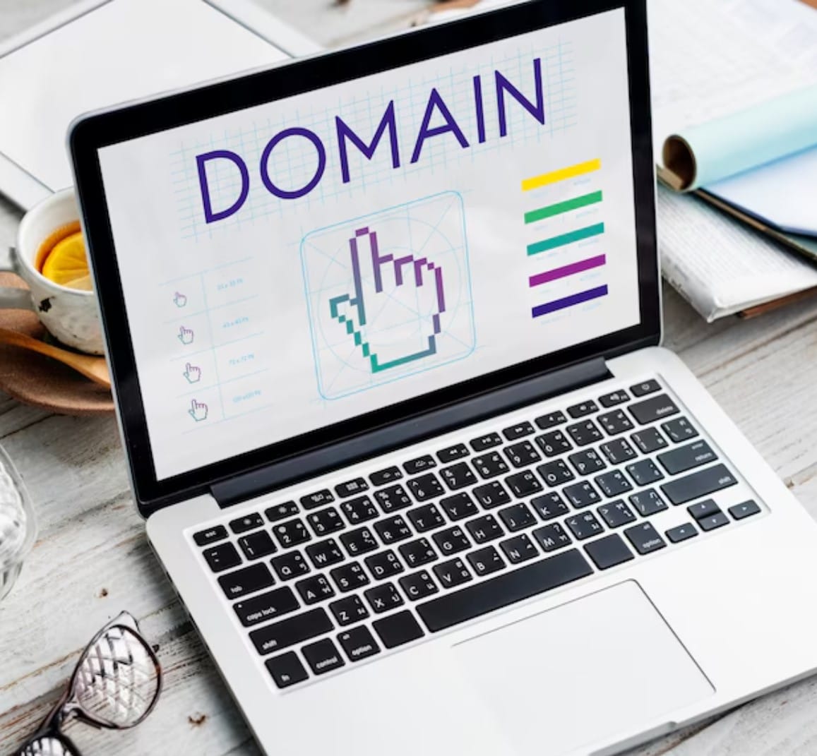 Conceito de ciberespaço de webinar de Seo de links de domínio