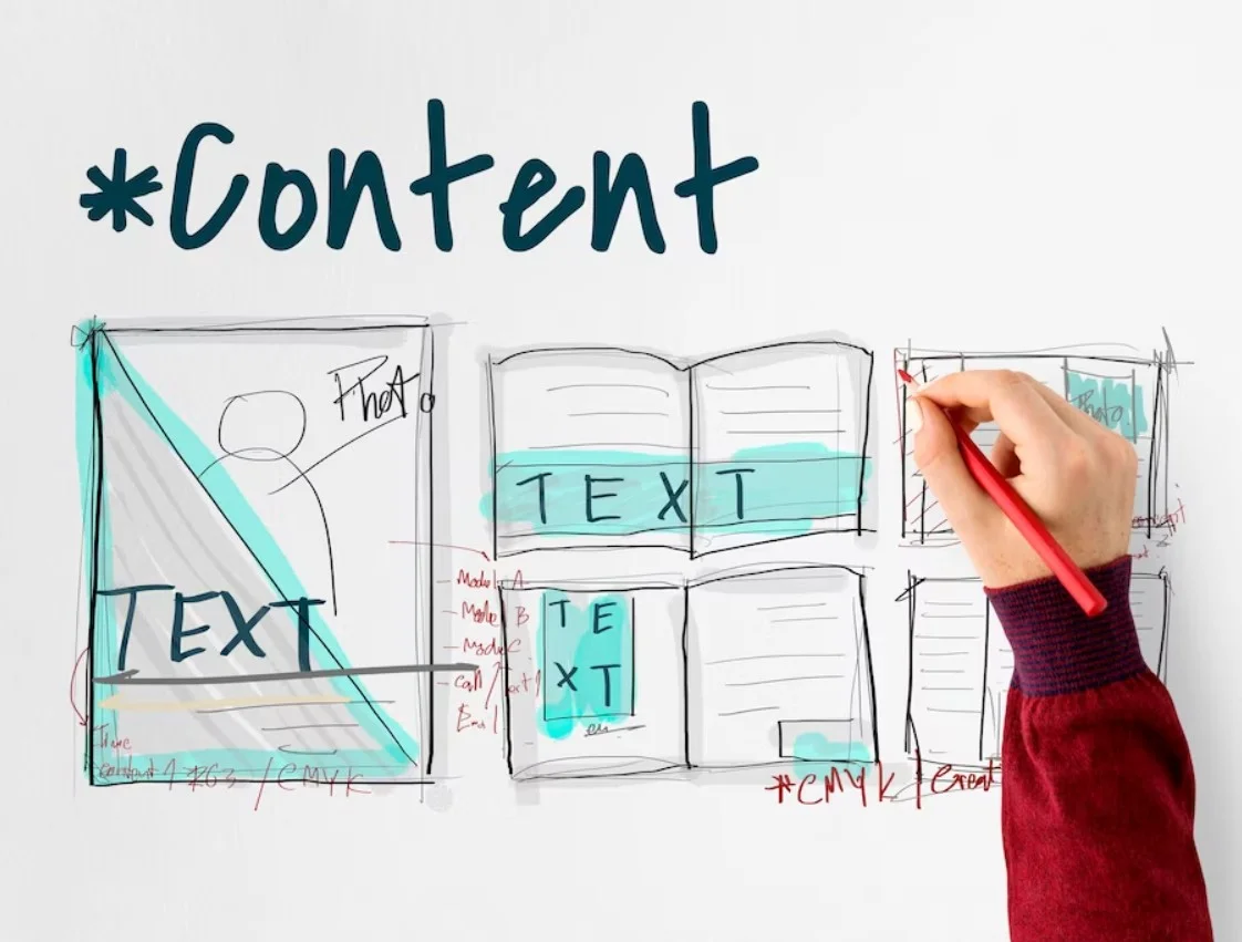Marketing de Conteúdo: Do Planejamento à Execução 1 Gráfico de rascunho de design de layout de e-book