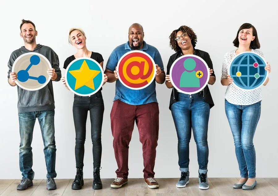 A Força das Comunidades na Construção do Branding 1 Pessoas, com, social, mídia, conceito