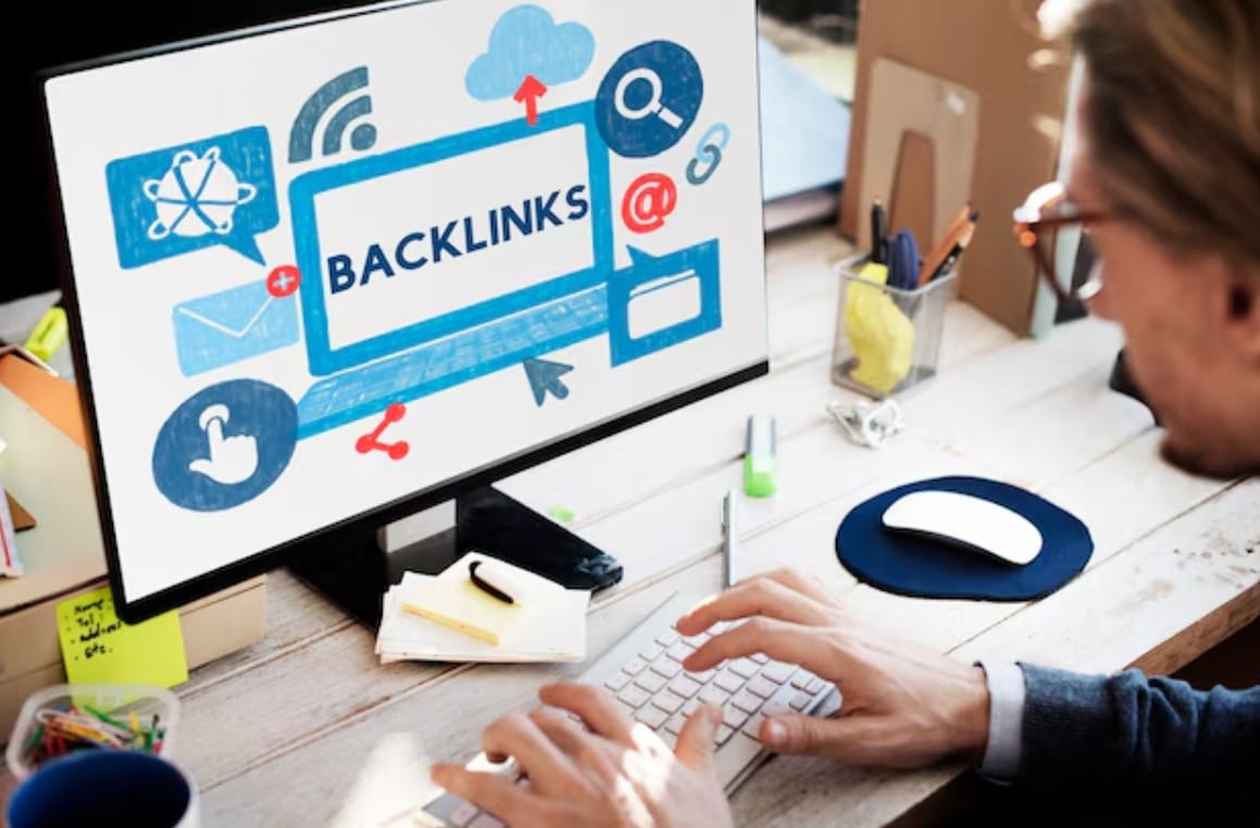 Backlinks de Qualidade ou Spam Backlink Hyperlink Networking Internet Online Technology Concept