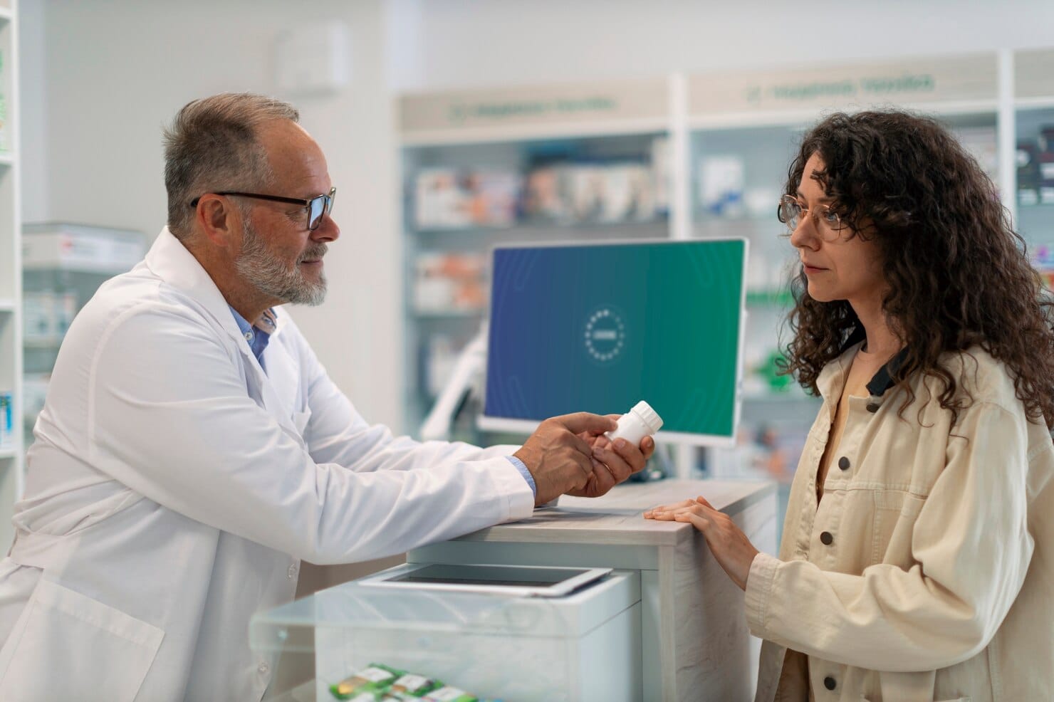 Farmacêutico no trabalho
